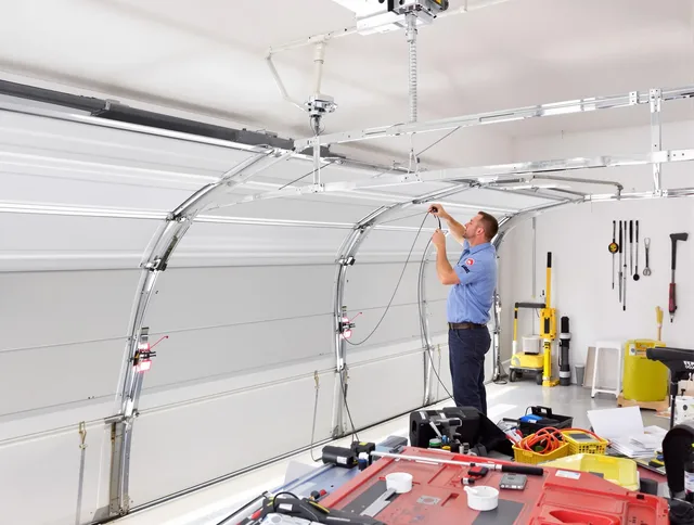 Garage door cable repair service by Burbank Garage Door Repair in Burbank
