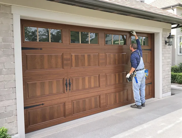 Custom garage door showcase by Burbank Garage Door Repair in Burbank
