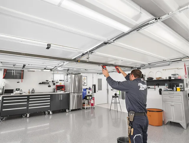 Overhead garage door repair service by Burbank Garage Door Repair in Burbank